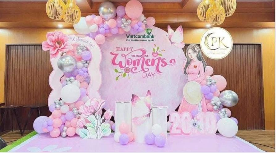 Gợi ý các mẫu thiết kế Backdrop ấn tượng cho ngày Phụ nữ Việt Nam 20/10